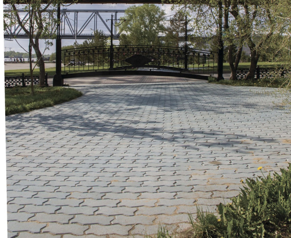 В.2.Ф.8 Плитка тротуарная "Волна" 222х110х80 Стандарт серый В.2.Ф.8 Плитка тротуарная "Волна" 222х110х80 Стандарт серый