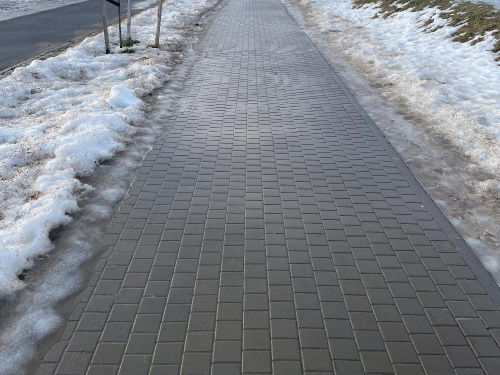 В.1.К.8 Плитка тротуарная "Квадрат" 100х100х80 Стандарт серый