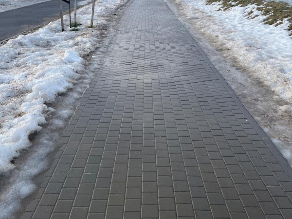 В.1.К.8 Плитка тротуарная "Квадрат" 100х100х80 Стандарт серый