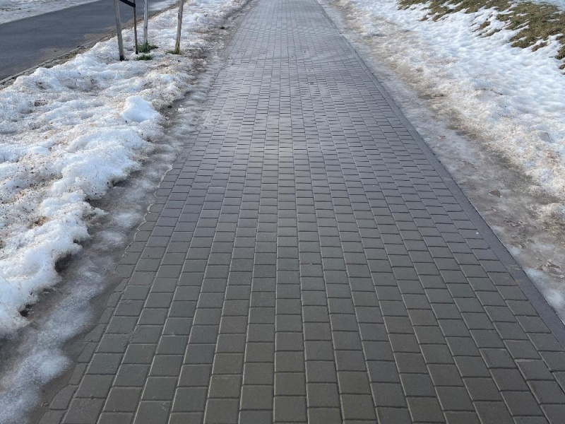 В.1.К.8 Плитка тротуарная "Квадрат" 100х100х80 Стандарт серый