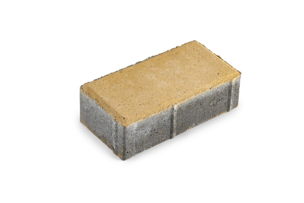 Б.1.П.6 Плитка тротуарная "Брусчатка" 200х100х60 Стандарт желтый